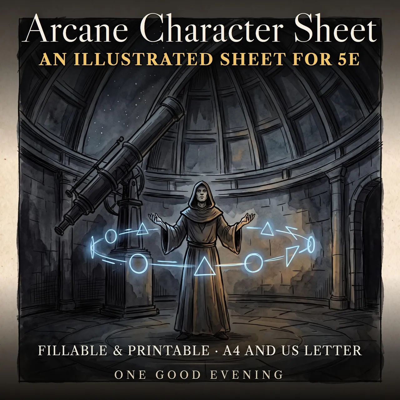 DnD Character Sheet 5e Arcane
