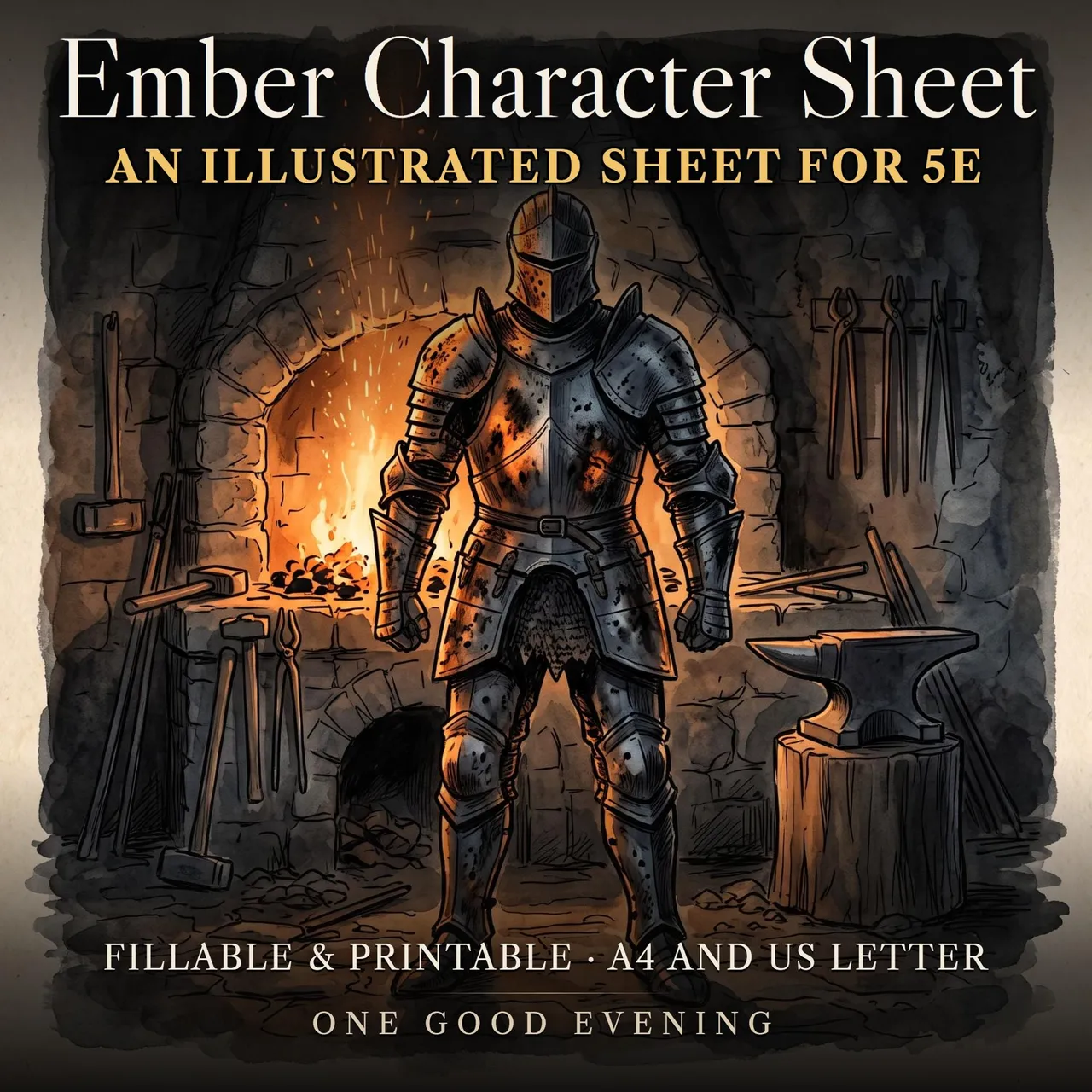 DnD Character Sheet 5e Ember