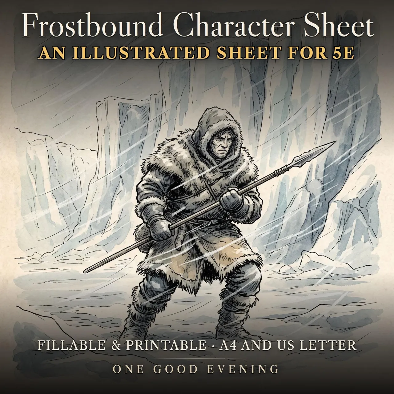 DnD Character Sheet 5e Frostbound