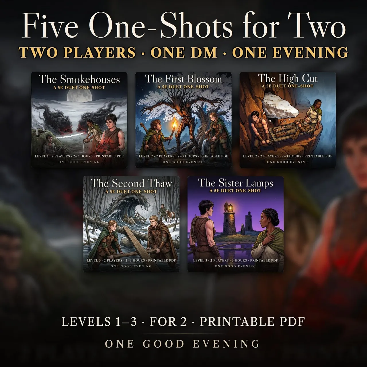 Five One-Shots for Two