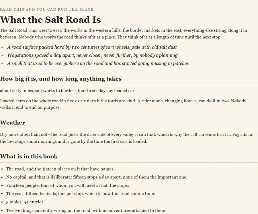 The Salt Road: free printable page 2